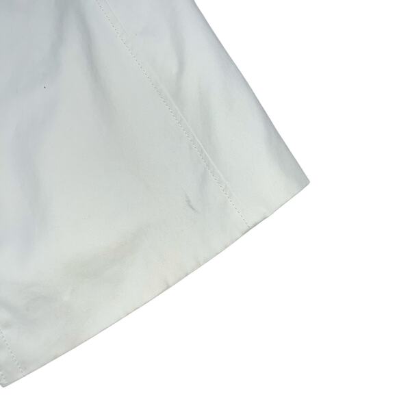 ANN TAYLOR Cream Double Breasted Trench Coat W/ Belt Size S - Picture 4 of 12